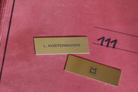 Spindschild Messing LM &amp; L KOSTENBADER 1