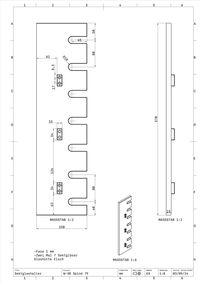 W-38 Sektglashalter Fertigungszeichung